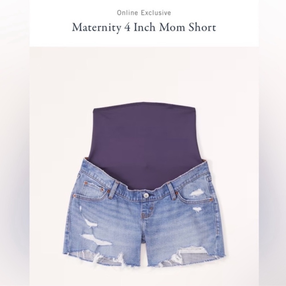 Abercrombie & Fitch Maternity Denim Shorts